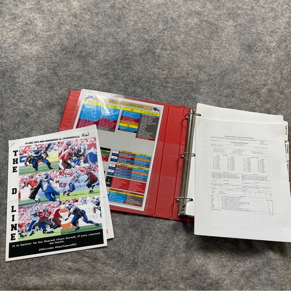 NFL Playbook Buffalo Bills Defense Anthony Weaver Football Collectable - Picture 7 of 14